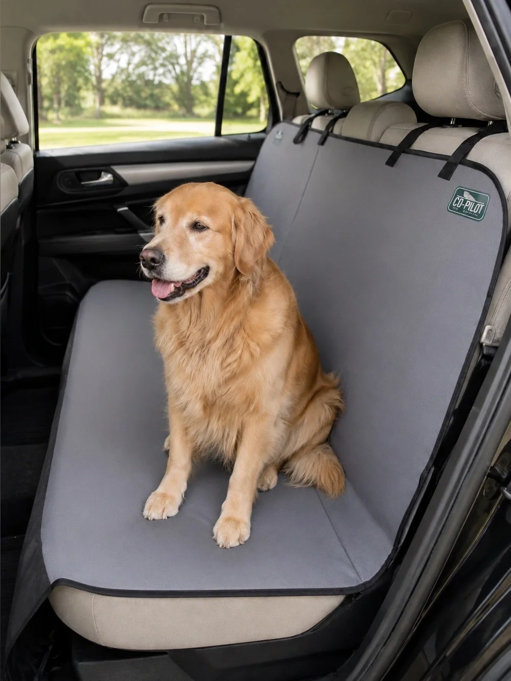 Co-Pilot Waterproof Pet Car Seat Cover Bench Style Gray 56” x 47” NWT